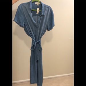 Denim button maxi from Anthropologie